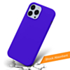Soft Solid Silicone Case (Full Buttom Cover) - SEA BLUE for iPhone 13 Pro (Only Ground Shipping)