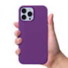 iPhone 13 Mini Soft Solid Silicone Case (Full Buttom Cover) - LIGHT PURPLE (Only Ground Shipping)
