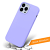 Soft Solid Silicone Case (Full Buttom Cover) - LILAC for iPhone 13 Pro Max (Only Ground Shipping)