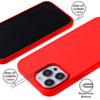 iPhone 13 Mini Soft Solid Silicone Case (Full Buttom Cover) - RED (Only Ground Shipping)