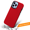 Shock Absorption Protective Dual Layer Case - RED for iPhone 13 Pro Max (Only Ground Shipping)