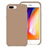 Soft Solid Silicone Case (Full Bottom Open) - STONE GRAY for iPhone 8P / 7P (Only Ground Shipping)