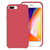 Soft Solid Silicone Case (Full Bottom Open) - RASPBERRY for iPhone 8P / 7P (Only Ground Shipping)