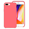 Soft Solid Silicone Case (Full Bottom Open) - STRAWBERRY PINK for iPhone 8P / 7P (Only Ground Shipping)