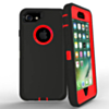 Heavy Duty Case for iPhone 7 / 8 (BLACK & RED) (Only Ground Shipping)