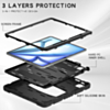 Full Body Protection Stand Case - BLACK for iPad Air 13 (2024) / Pro 12.9 (3rd / 4th / 5th / 6th) (Only Ground Shipping)