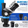 Kaisi S8 Trinocular Stereo Microscope 6.5x-52x Magnification with Base Plate (Only Ground Shipping)