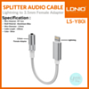 LDNIO LSY80i Lightning to AUX Female Audio Adapter / (WHITE) (Only Ground Shipping)