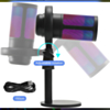 Wired RGB Desktop Computer Microphone (Only Ground Shipping)