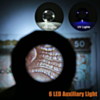 30X Rechargeable Magnifier with LED Light (BLACK) (Only Ground Shipping)