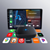 Wired to Wireless Dual Channel Carplay Adapter for IOS and Android (Only Ground Shipping)