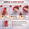 Peg Red Hook Locks with One Key to Open (6mm) (Pack of 100) (Only Ground Shipping)