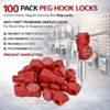 Peg Red Hook Locks with One Key to Open (6mm) (Pack of 100) (Only Ground Shipping)