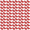 Peg Red Hook Locks with One Key to Open (6mm) (Pack of 100) (Only Ground Shipping)