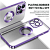 Shiny Wireless Charging Clear Case - PURPLE for iPhone 13 Pro Max (Only Ground Shipping)