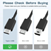 USB A-C Charging Cable for PlayStation 5 (Dual Sense) Wireless Controller (6ft)