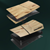 Faceplate Cover (WOODEN) (4 Piece Set) for PlayStation 5 Slim Disc Edition (NO LOGO) (Only Ground Shipping)