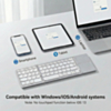 63 Keys Foldable Bluetooth Keyboard with Touchpad (SILVER) (Only Ground Shipping)