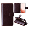 Galaxy S22 Leather Wallet Case with Card Slot - BROWN (Only Ground Shipping)