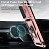 Galaxy A73 5G Dual Layers Hybrid Case with Metal Ring And Camera Protector - ROSE GOLD (Only Ground Shipping)