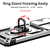 Galaxy A73 5G Dual Layers Hybrid Case with Metal Ring And Camera Protector - SILVER (Only Ground Shipping)