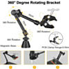 Soldering Circuit Board Holder Magnetic with 3X LED Magnifying Lamp, 360 Hot Air Gun Holder Flexible Metal Arms Heavy Duty Base (Only Ground Shipping)