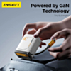 PISEN GaN Fast Charging Retractable Wall Charger Set (30W) (White) (Only Ground Shipping)