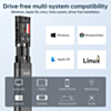 Budi 9 in 1 Essential Travel Charging & Data Sync Cable Stick - BLACK (Only Ground Shipping)