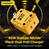 PISEN Mecha 2-Port Fast Charger (45W) (Only Ground Shipping)