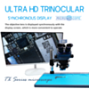 Kaisi TX-350S Plus Trinocular Stereo Microscope 7X-50X Magnification with Base Plate (Only Ground Shipping)