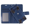 YUW-Medium (5.0"-5.2") Universal Wallet Case with 360 Degree Rotating  Swivel Stand - NAVY BL (Only Ground Shipping)