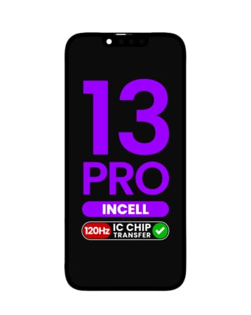 Purchase the LCD Assembly for iPhone 13 Pro Aftermarket Incell QV7 120HZ IC Transfer Eligible.
