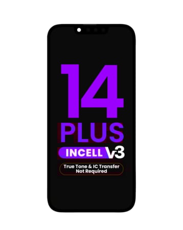 LCD Assembly for iPhone 14 Plus (True Tone Programming and IC Transfer NOT REQUIRED) (Aftermarket Incell / QV7 V3)