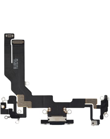 Charging Port Flex Cable for iPhone 16e (Premium) (BLACK)