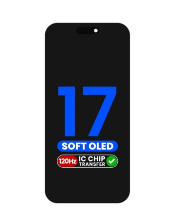 OLED Assembly for iPhone 17 (Aftermarket Soft / QV8 / 120HZ) (IC Transfer Eligible)