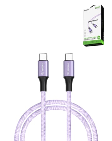 Esoulk USB C-C Charging & Data Sync Cable (PURPLE) (6ft) (100W) (Only Ground Shipping)