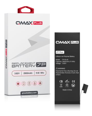 QMAX Plus Replacement Battery for iPhone 7 Plus (2900 mAh) (Only Ground Shipping)