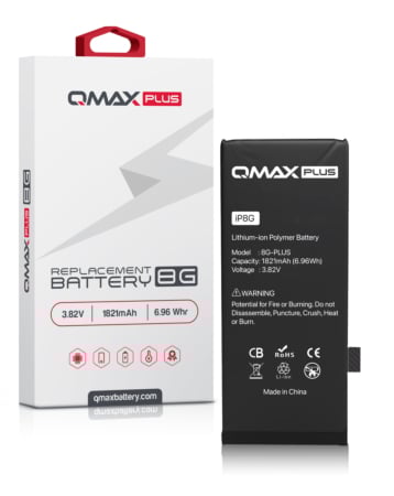 QMAX Plus Replacement Battery for iPhone 8 (1821 mAh) (Only Ground Shipping)