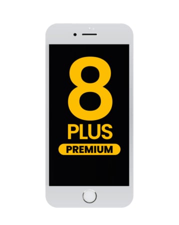 LCD Assembly with Steel Plate for iPhone 8 Plus (White) (Premium / LG)