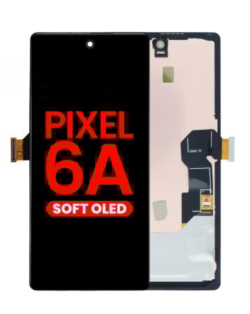 OLED Assembly with Frame for Google Pixel 6A (Without Fingerprint Sensor) (Aftermarket OLED)