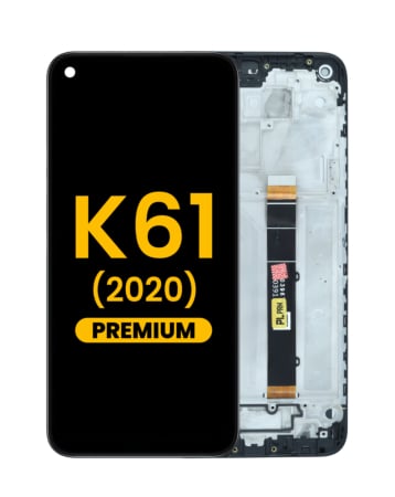 LCD Assembly with Frame for LG K61 (2020) (BLACK)