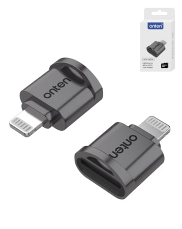 Onten USB L Non-MFI MicroSd  / TF Card Reader (Only Ground Shipping)