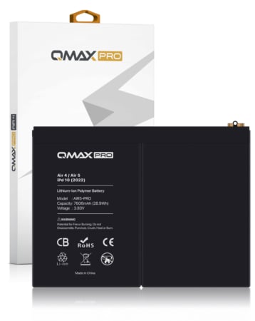 QMAX Replacement Battery for iPad Air 4 / 5 / iPad 10 (2022) / iPad 11 (2025) / iPad Air 11 (2024 / 2025) (7606 mAh) (Only Ground Shipping)