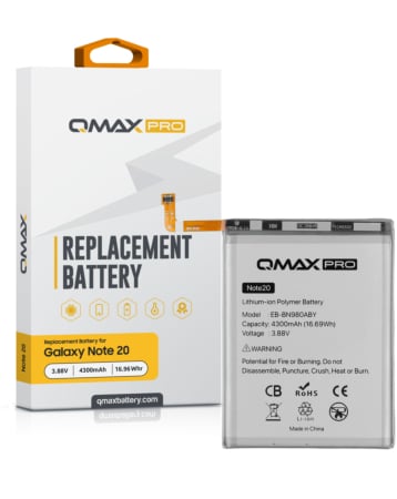 QMAX Pro Replacement Battery for Galaxy Note 20 (4300 mAh) (EB-BN980ABY) (Only Ground Shipping)