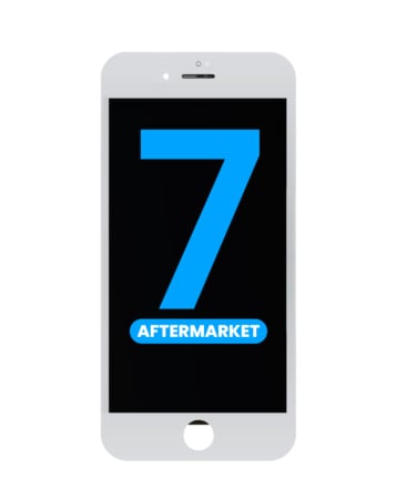 LCD Assembly with Steel Plate for iPhone 7 (White) (Aftermarket / QV6)