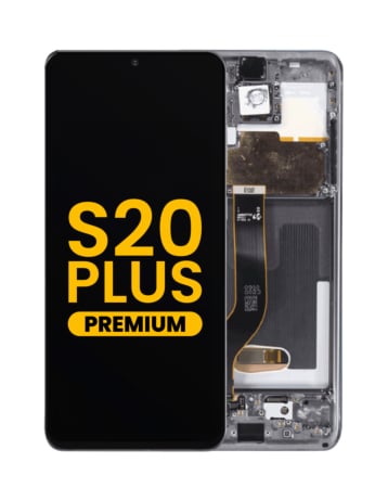 Shop the OLED Assembly with Frame for Galaxy S20 Plus 5G G985 and G986 in Cosmic Gray, Premium.