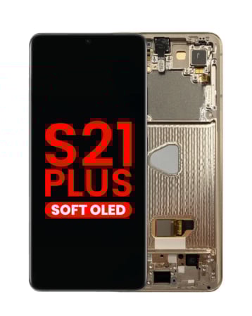 Purchase the OLED Assembly with Frame for Galaxy S21 Plus 5G G996 in Phantom Violet, Aftermarket OLED.
