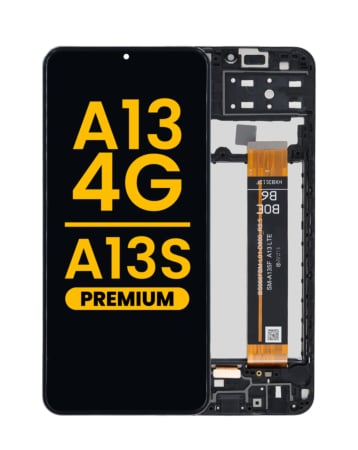 Purchase the LCD Assembly with frame for the Galaxy A13 4G model A135 released in 2022 and A13s model A137 released in 2022 in premium quality.
