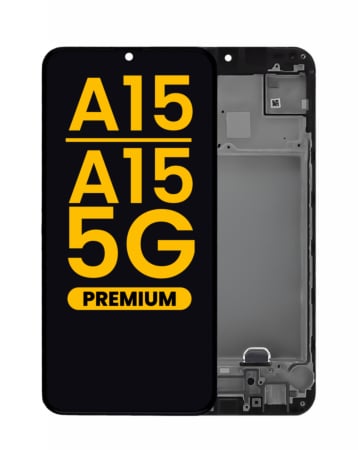 Stock up on the OLED Assembly with Frame for Galaxy A15 4G A155 2023 and A15 5G A156 2023, Premium.