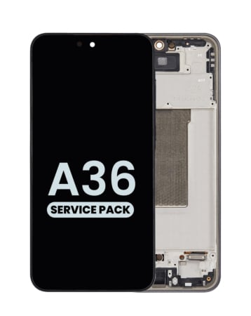 OLED Assembly with Frame for Galaxy A36 5G (A366 / 2025) (BLACK) (Service Pack)